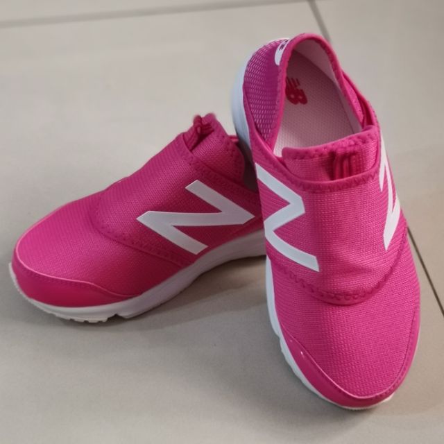 《惜福童鞋》 New Balance 全新 粉紅色21號（型號K150SMGY)