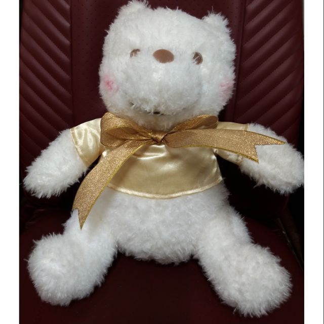日本景品 白金色 特別版 小熊維尼 娃娃