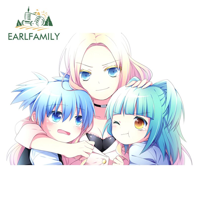 Earlfamily 13 厘米x 5 9 厘米 用於暗殺教室汽車貼紙防水精細塗鴉創意防刮窗貼花 蝦皮購物