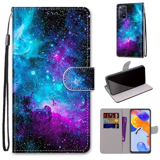 時尚彩繪皮套 小米 紅米 Redmi Note 11 Pro 4G 5G 手機殼 掀蓋保護殼 掛繩翻蓋皮套