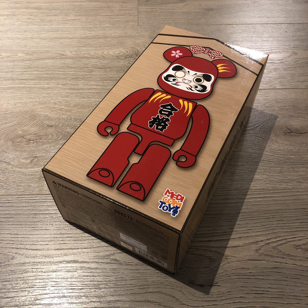 Be@rbrick x 紅色達磨 / 達摩 / 合格 / 400%已拆未擺未把玩