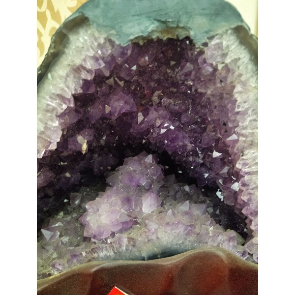 紫水晶洞💷💜💜💜🎎🧧旺財招善緣鎮宅家庭事業興旺高含底座32公分高雄可面交