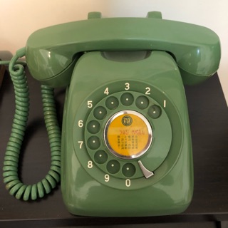 民國七十六年代古董中華電信600A1型轉盤式電話機