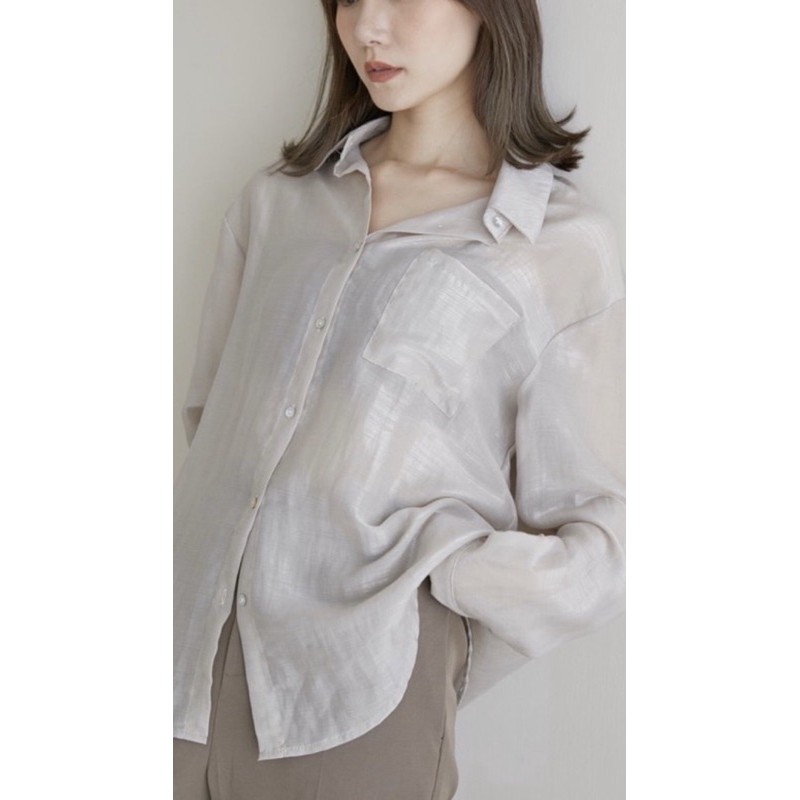 轉售 波光粼粼光澤美襯 灰 全新roshop 蝦皮購物