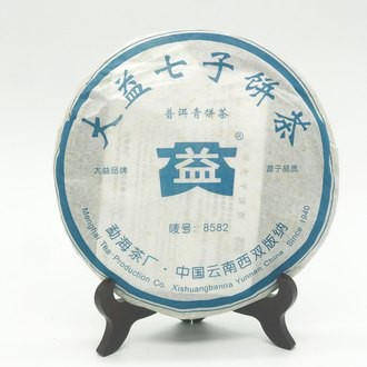 【麗茗茶集】雲南普洱茶 快速出貨 大益 大益普洱茶 大益七子 2006年大益七子 8582 602批次生茶 普洱茶 促銷