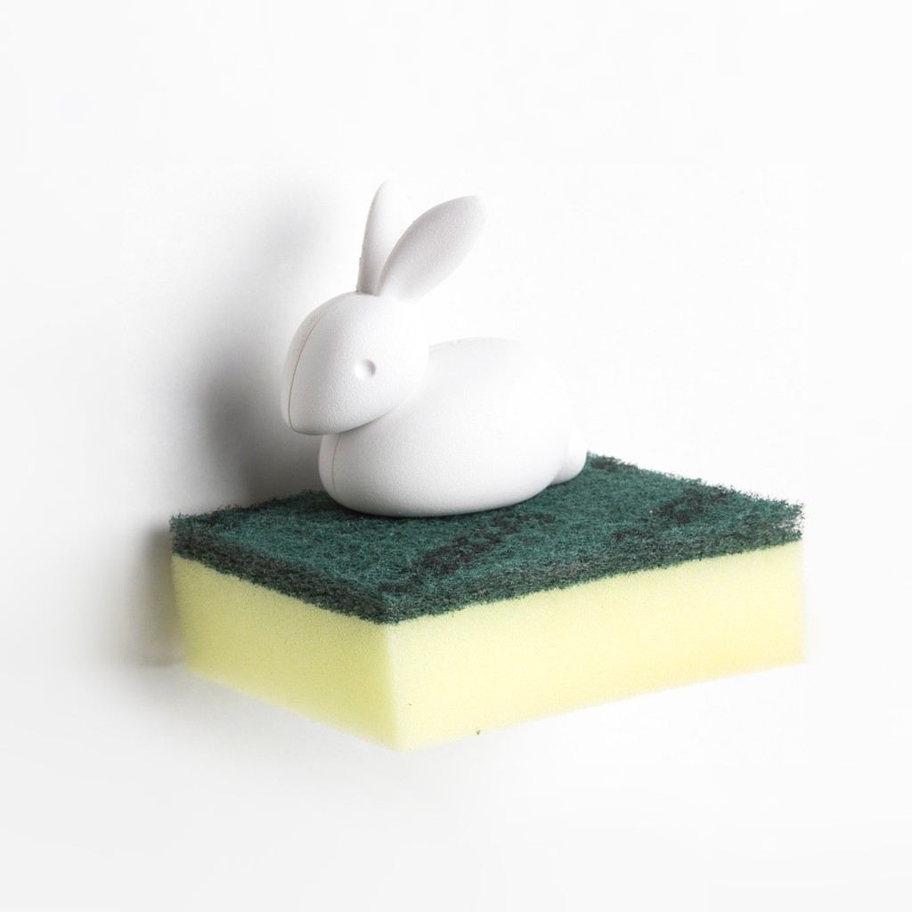 【QUALY】草原白兔-海綿架(附海綿)《WUZ屋子》菜瓜布 海棉刷 海棉架