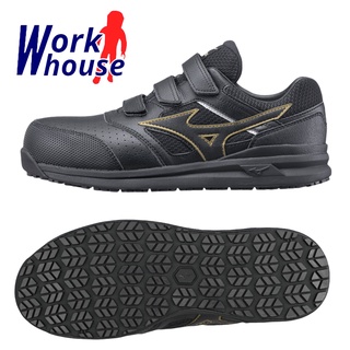【Work house】MIZUNO LS 2代 美津濃 輕量工作鞋 防護鞋 魔鬼氈款 塑鋼頭 F1GA213609