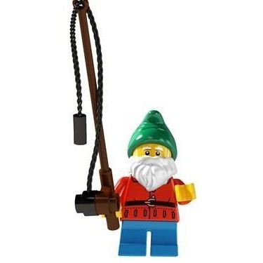 絕版品【LEGO 樂高】玩具 積木/ Minifigures人偶包系列: 4代 8804 單一人偶: 釣魚老翁 漁夫