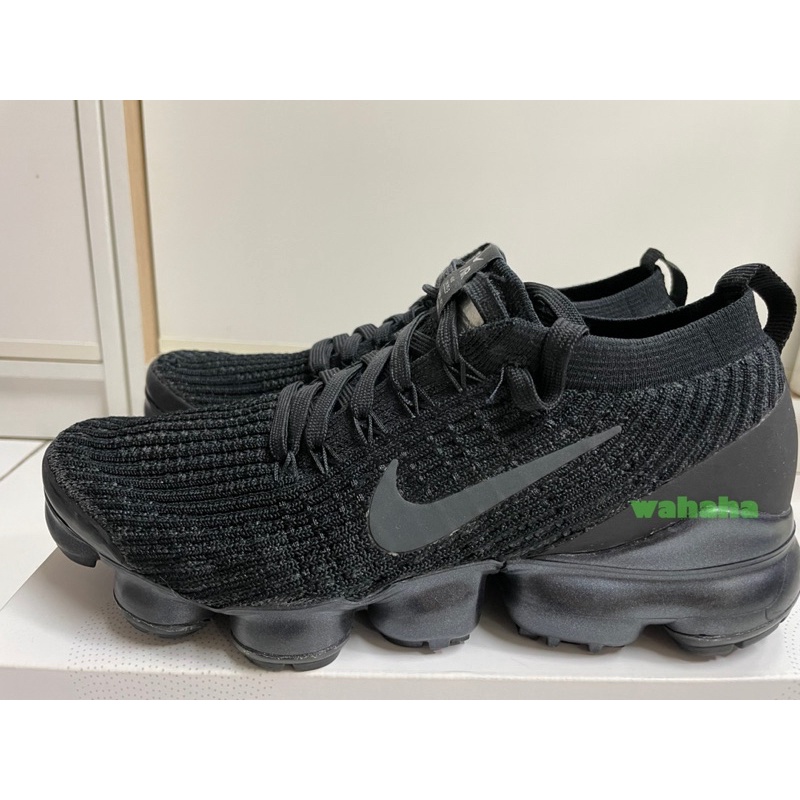 [US8]Nike air vapormax flyknit 3 全黑 W25cm女款 AJ6910-002