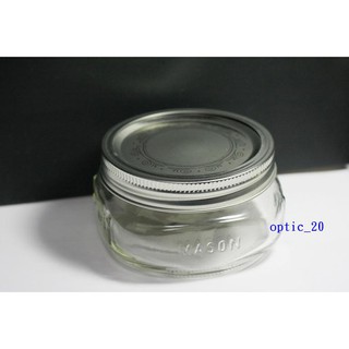 美國製造 正品 Ball梅森罐 玻璃瓶 寬口 扁型 Ball Mason Jars 8oz 可裝副食品 糖果 保鮮瓶