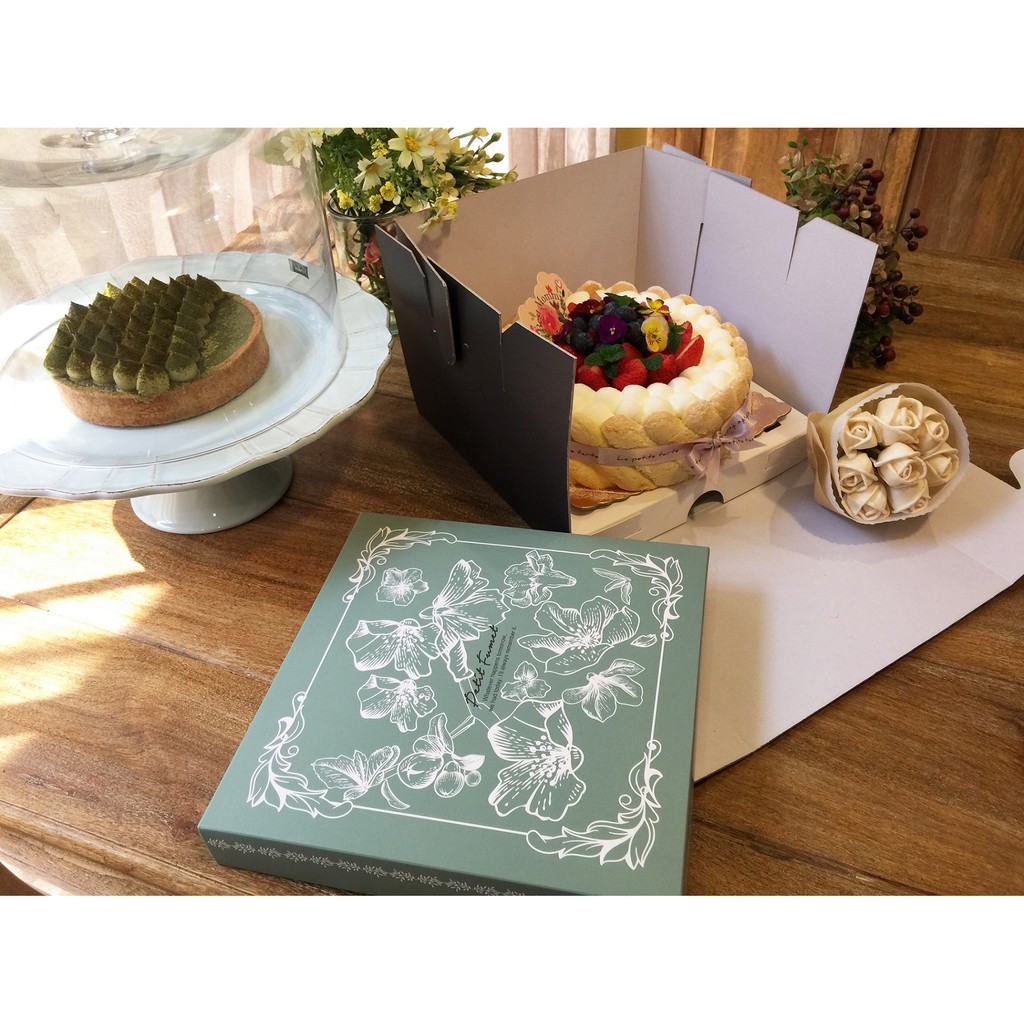 【栗子太太】✿ 芙蘿拉-八吋蛋糕手提盒 ✿