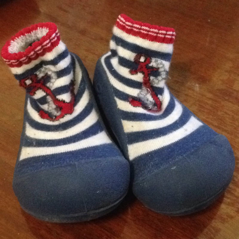 Attipas幼兒襪型學步鞋。航海水手 L號