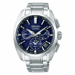 SEIKO SK037精工錶 ASTRON GPS 5X53-0AV0B 鈦金屬衛星對時太陽能腕錶/藍x銀 42.8mm