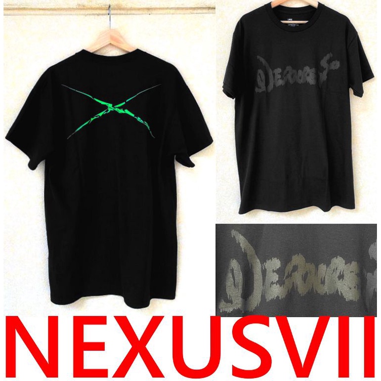 BLACK全新NEXUSVII x 河村康輔20周年紀念經典NEXUS7迪士尼字體螢光XX短T