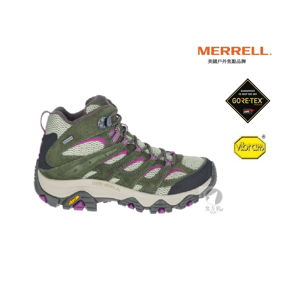 MERRELL 邁樂 美國 女 MOAB 3 GTX中筒登山鞋 [北方狼] 035818