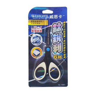 美國 威思卡 15951 鈦銳利 不沾黏剪刀 (6吋)