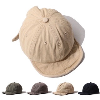 『滿額免運』cap 水洗復古短帽 軟式 短帽沿 帽子 可掀帽沿 水洗帽