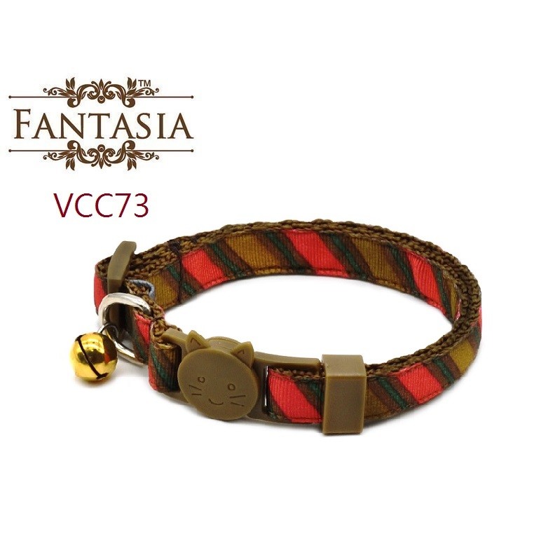 范特西亞 Fantasia【VCC73】成貓安全項圈(S) 安全插扣 防勒 貓項圈 鈴鐺