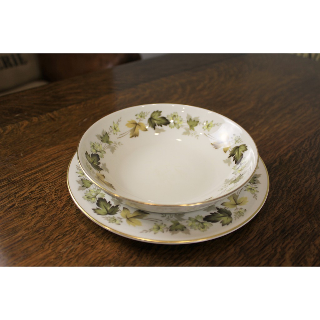 【旭鑫】ROYAL DOULTON LARCHMONT 英國 骨瓷 瓷器 晚餐組 餐盤 湯碗 A.10