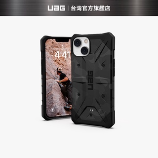 【UAG】iPhone 13/14/14 Plus (適用6.1/6.7吋)耐衝擊保護殼-迷彩黑 (美國軍規 手機殼)