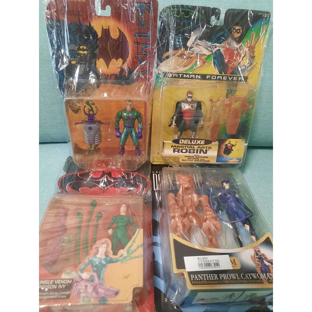 全新包膜 Kenner 199X 出品 DC Batman 蝙蝠俠 5吋 Robin 羅賓 貓女 謎語人 毒藤女