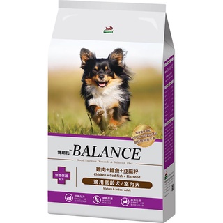 博朗氏balance高齡犬狗糧 雞肉鱈魚亞麻籽1.8kg公斤 x 1【家樂福】
