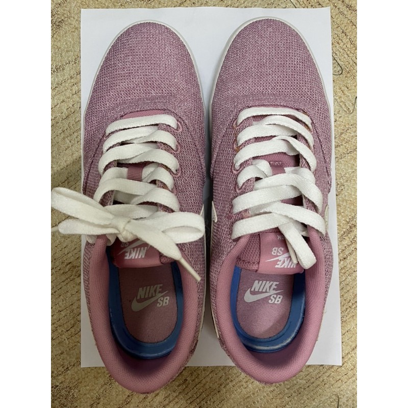 (二手女鞋）NIKE SB Check Solar Sneaker 粉色 US7/24cm