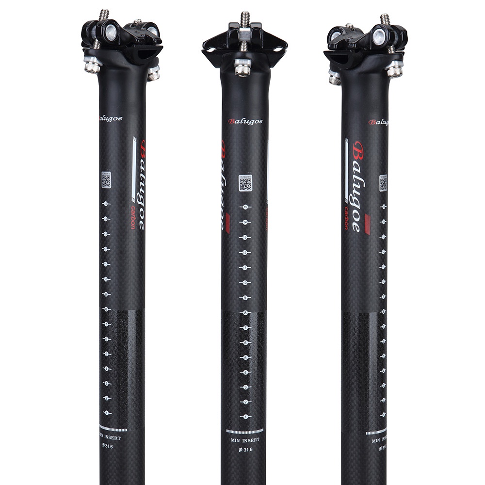 BALUGOE輕量版碳纖維自行車坐管/27.2/30.8/ 31.6死飛座管坐桿