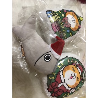 白爛貓絕版聖誕魚魚玩轉派對，白爛貓聖誕禮物小抱枕（收尋那條魚，跩跩，糬糬，白爛貓，臭跩貓、987，玩轉派對）白爛貓那條魚