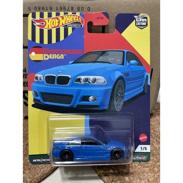 hot wheels 風火輪 德國設計 寶馬 BMW M3 E46 藍色