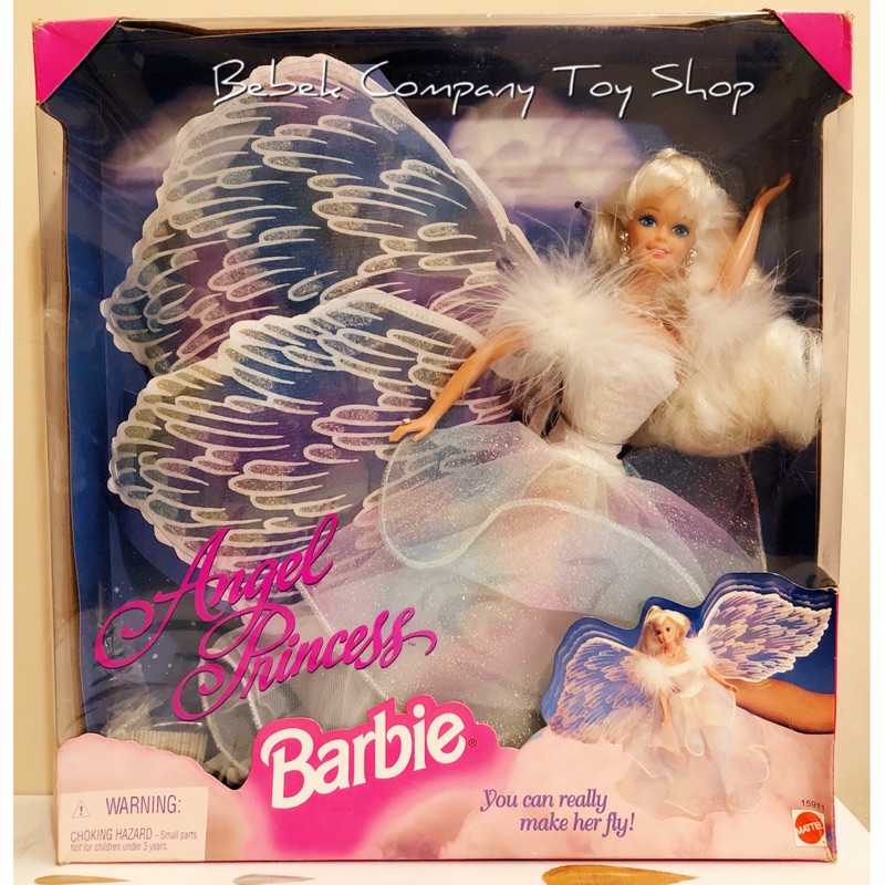 Mattel 1996 angel princess Barbie 絕版 天使公主 古董玩具 芭比娃娃 全新未拆 芭比