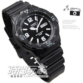 CASIO卡西歐 MRW-200H-1B2 原價1050 指針錶 黑面 男錶 運動錶學生錶日期星期顯示 防水【時間玩家