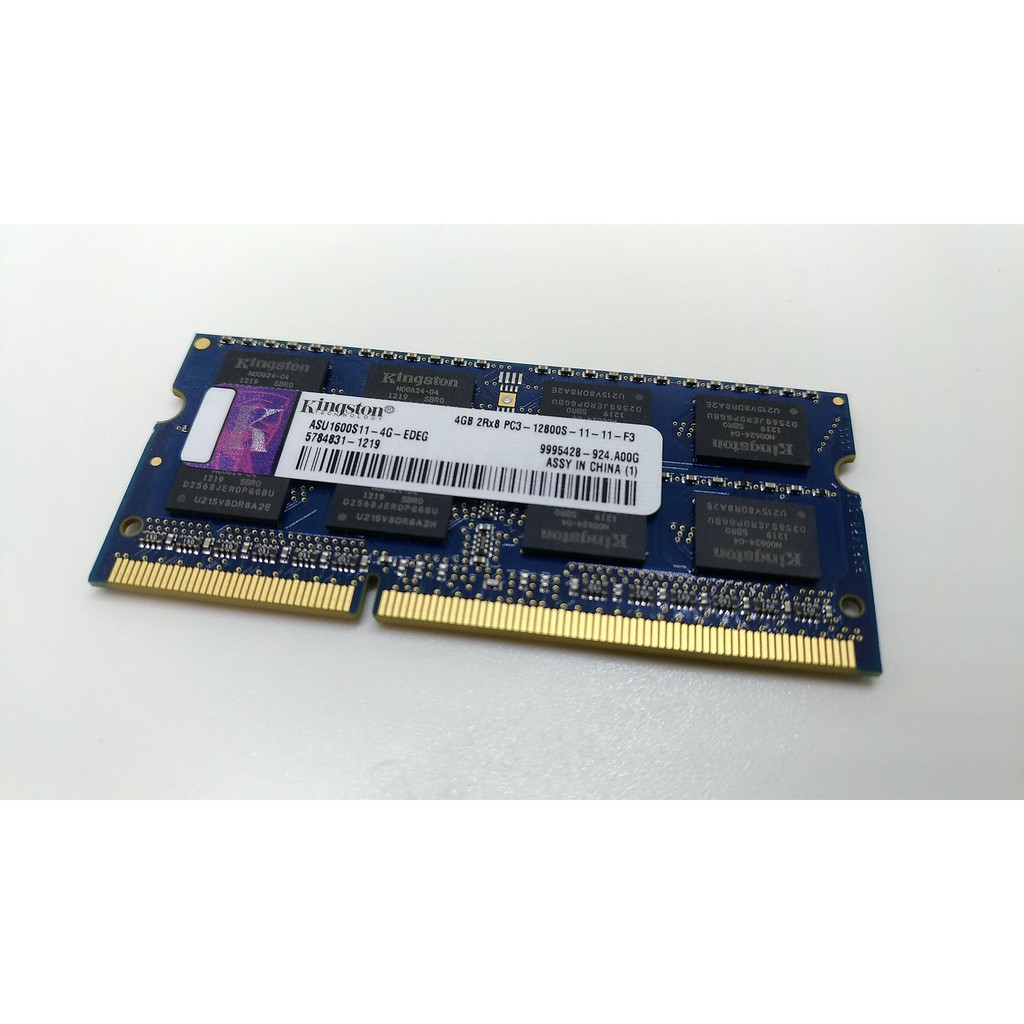 金士頓 Kingston 4G 4GB DDR3 1600 12800 雙面 筆電 記憶體