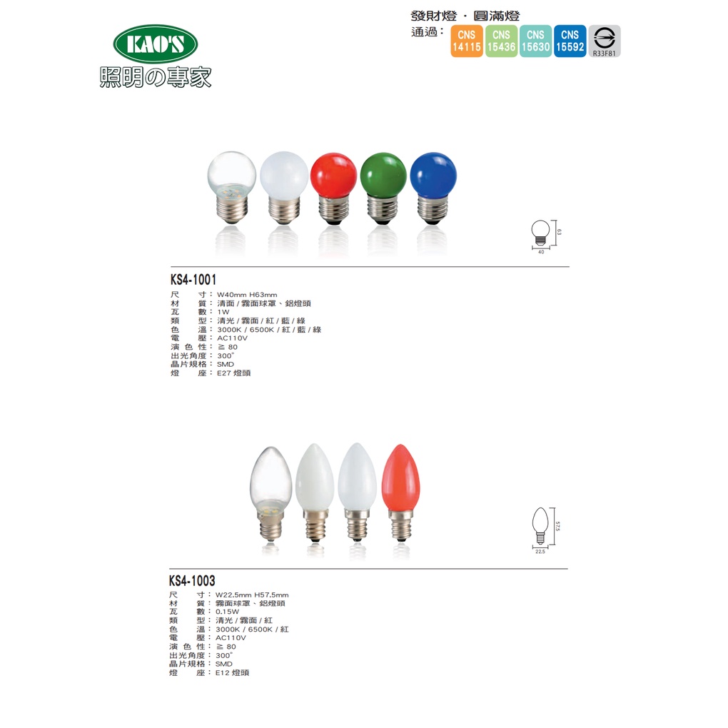 ❰KD照明❱ LED 神明燈 圓滿燈 省電 E27 E12 燈頭 紅燈泡 小夜燈 LED 仿鎢絲 霧面 清面