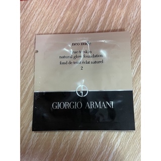 GIORGIO ARMANI 輕紗裸光保濕持妝乳/完美絲絨水慕斯粉底1ml GA 妝前乳 粉底