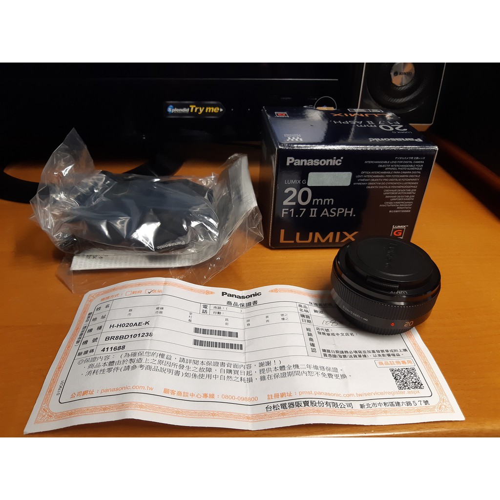 9.9成新 公司貨保固內 Panasonic Lumix 20mm f1.7 II 最新二代餅乾鏡