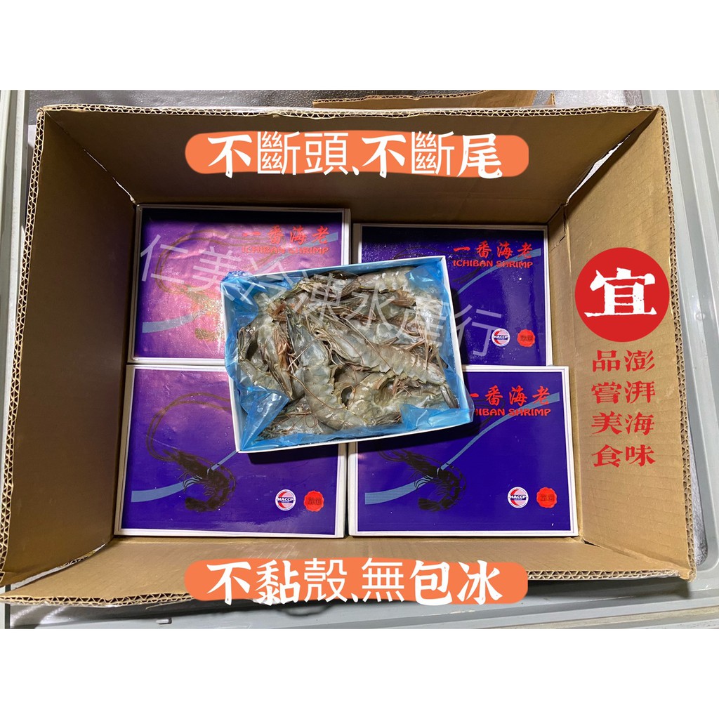大白蝦 冷凍白蝦 活凍白蝦 整盒白蝦 海鮮 蝦皮購物