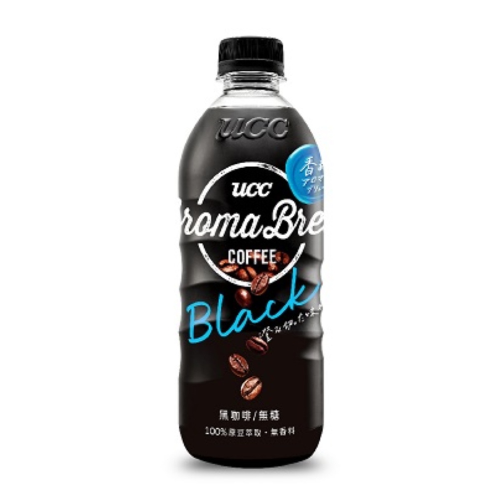 UCC AROMA BREW艾洛瑪黑咖啡 500ml x4【家樂福】