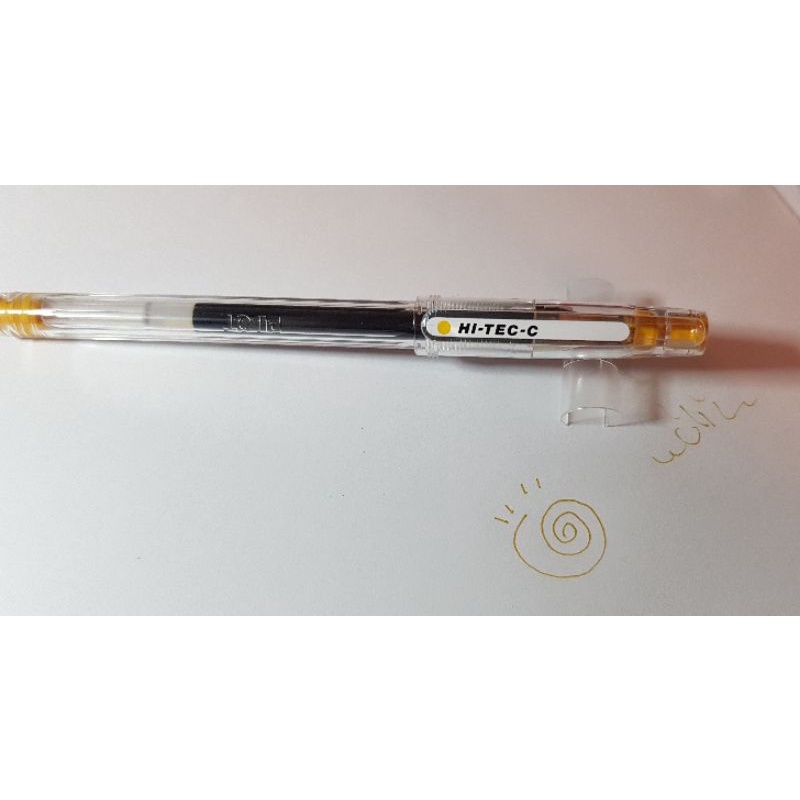 PILOT 百樂  BLLH20C4 中性筆 HI-TEC-C 針管筆 0.4mm 黃色