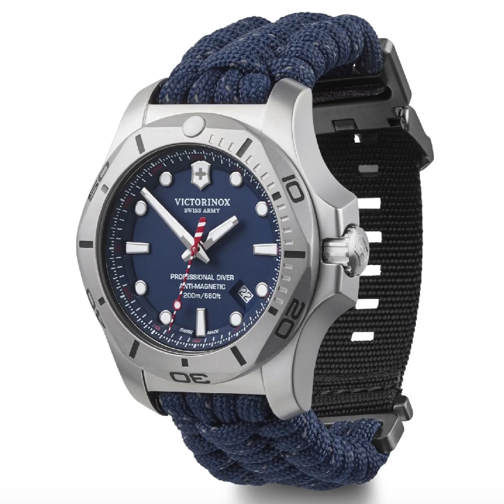 【VICTORINOX 瑞士維氏】Professional Diver200米潛水腕錶-藍45(VISA-241843)