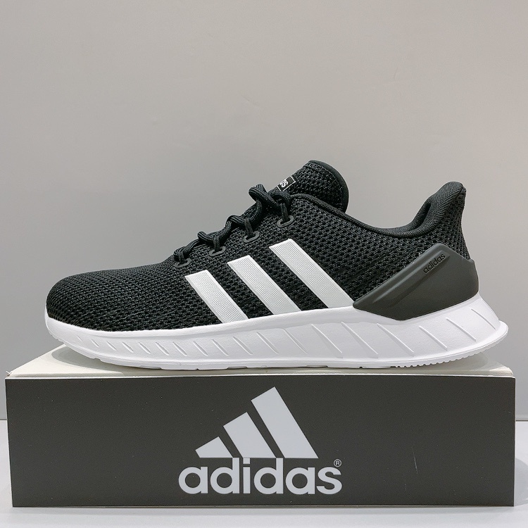 adidas QUESTAR FLOW NXT 男生 黑白色 舒適 透氣 緩震 運動 慢跑鞋 FY5951