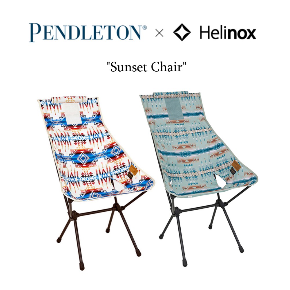 網美×文青】PENDLETON×Helinox - 2021聯名Sunset Chair 高背椅露營椅網