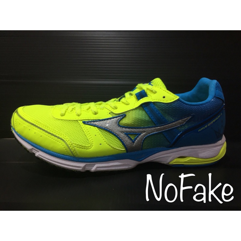 【NoFake】Mizuno 男 WAVE EMPEROR 3 皇速3 路跑鞋 馬拉松鞋 黃藍色-J1GA187604