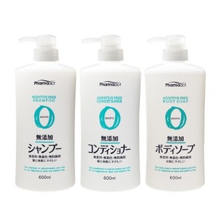 <現貨>日本進口 正品 熊野 pharmaact zero 無新增 天然沐浴乳 洗髮精 潤絲精 敏感肌
