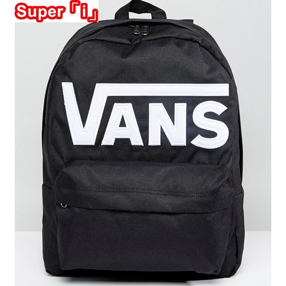 「i」【現貨】Vans Old Skool III Backpack 暗黑/白字 大logo 休閒 後背包 書包