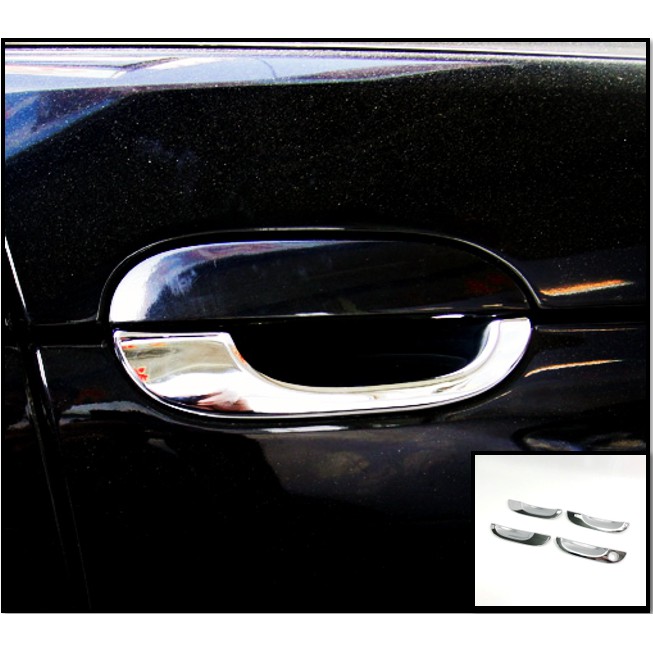 圓夢工廠 BMW 5 E39 1995~2004 523 525 528 520 改裝 鍍鉻銀 車門防刮門碗 內襯保護貼
