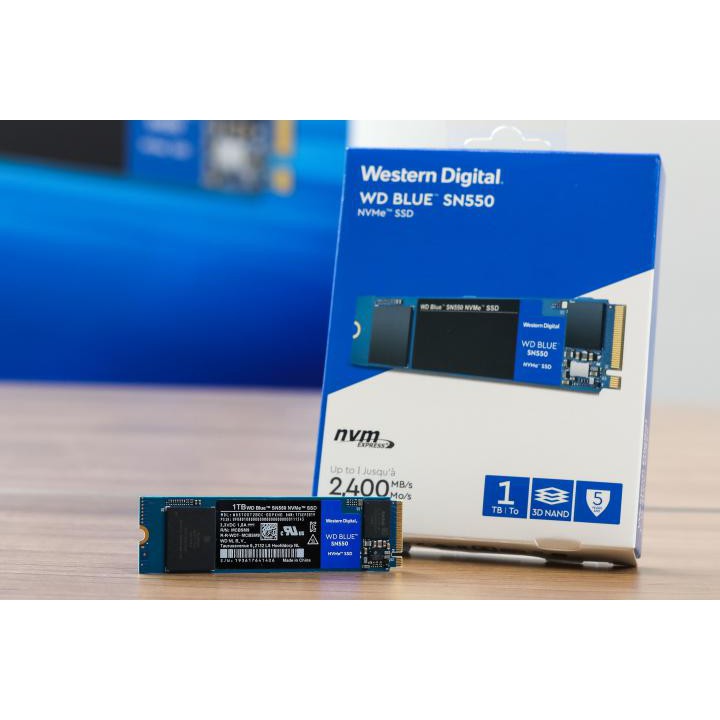 WD 藍標SN550 1TB SSD PCle NV ME固態硬碟