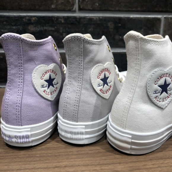 日本限定Converse ALL STAR HEARTPATCH Z HI 愛心心型高筒帆布鞋粉色藍 