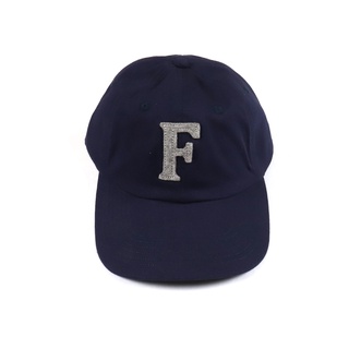 日本Felco TWILL BB CAP 斜織紋厚挺復古F字母棒球帽-海軍藍灰字