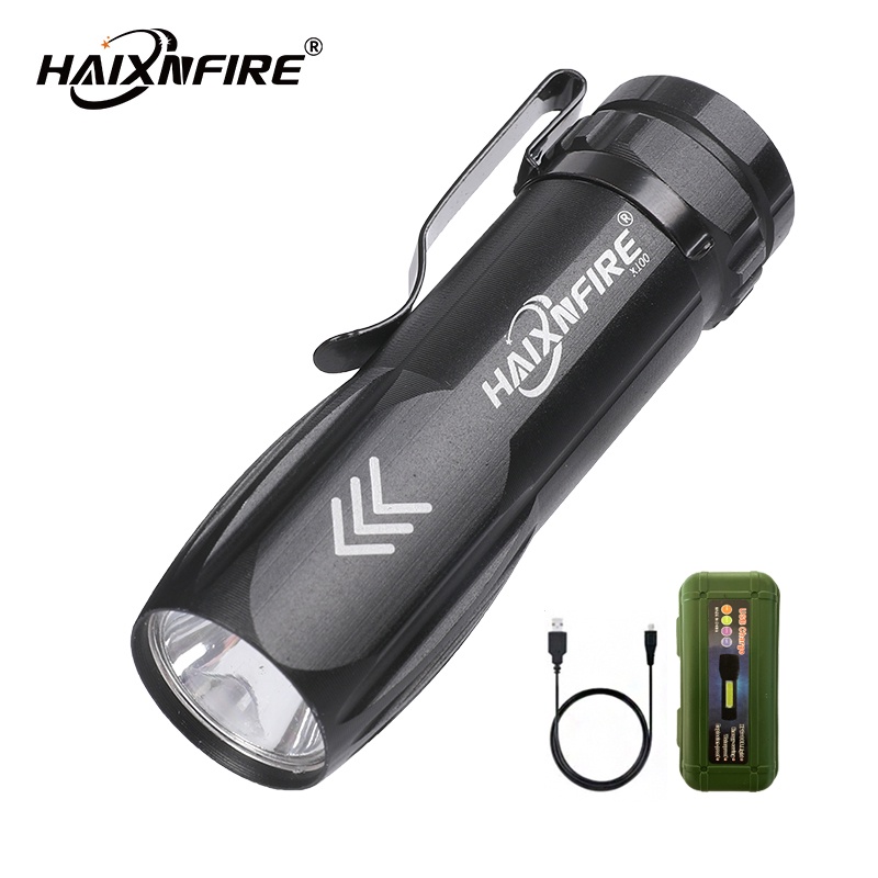 Haixnfire X100 護送手電筒 USB 充電手電筒野營燈搜索燈